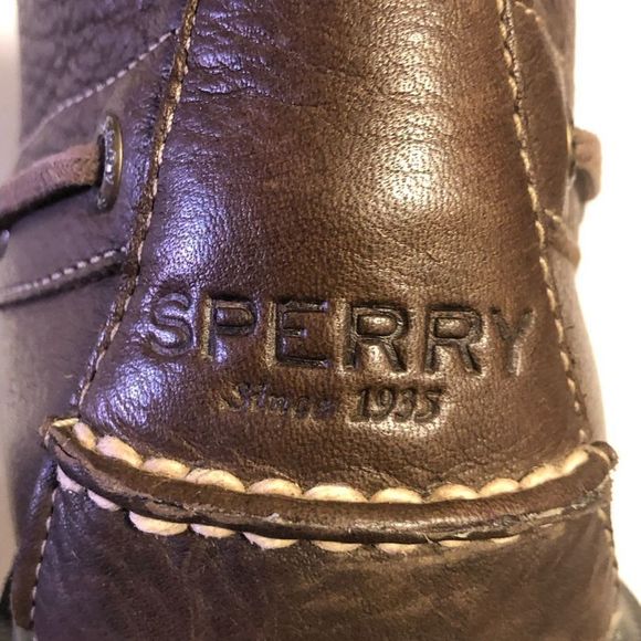 Sperry Top-Sider Bushwick Mens Dark Brown Leather Boots • Sz 9.5 - Picture 8 of 8